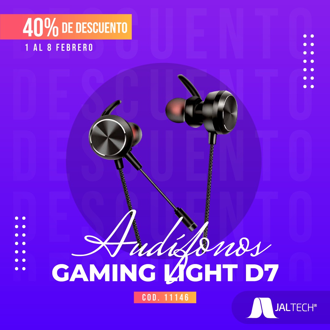 AUDÍFONOS AUX GAMING LIGHT D7 - Image 3