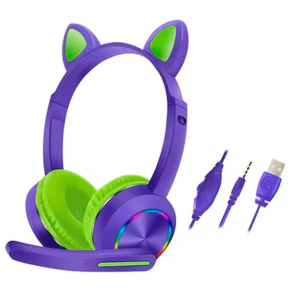 AUDIFONOS DIADEMA BT CAT MIC K23