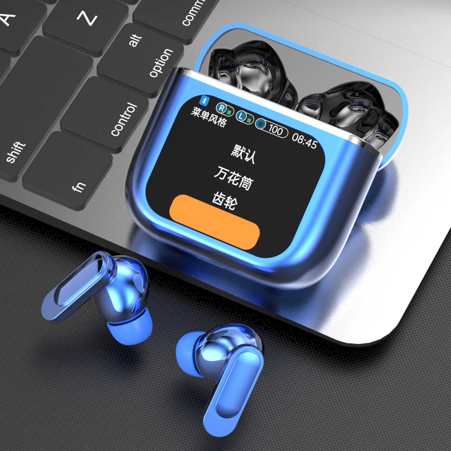 AUDIFONOS BT TWS PANTALLA BLUE - SE-60 - Image 2