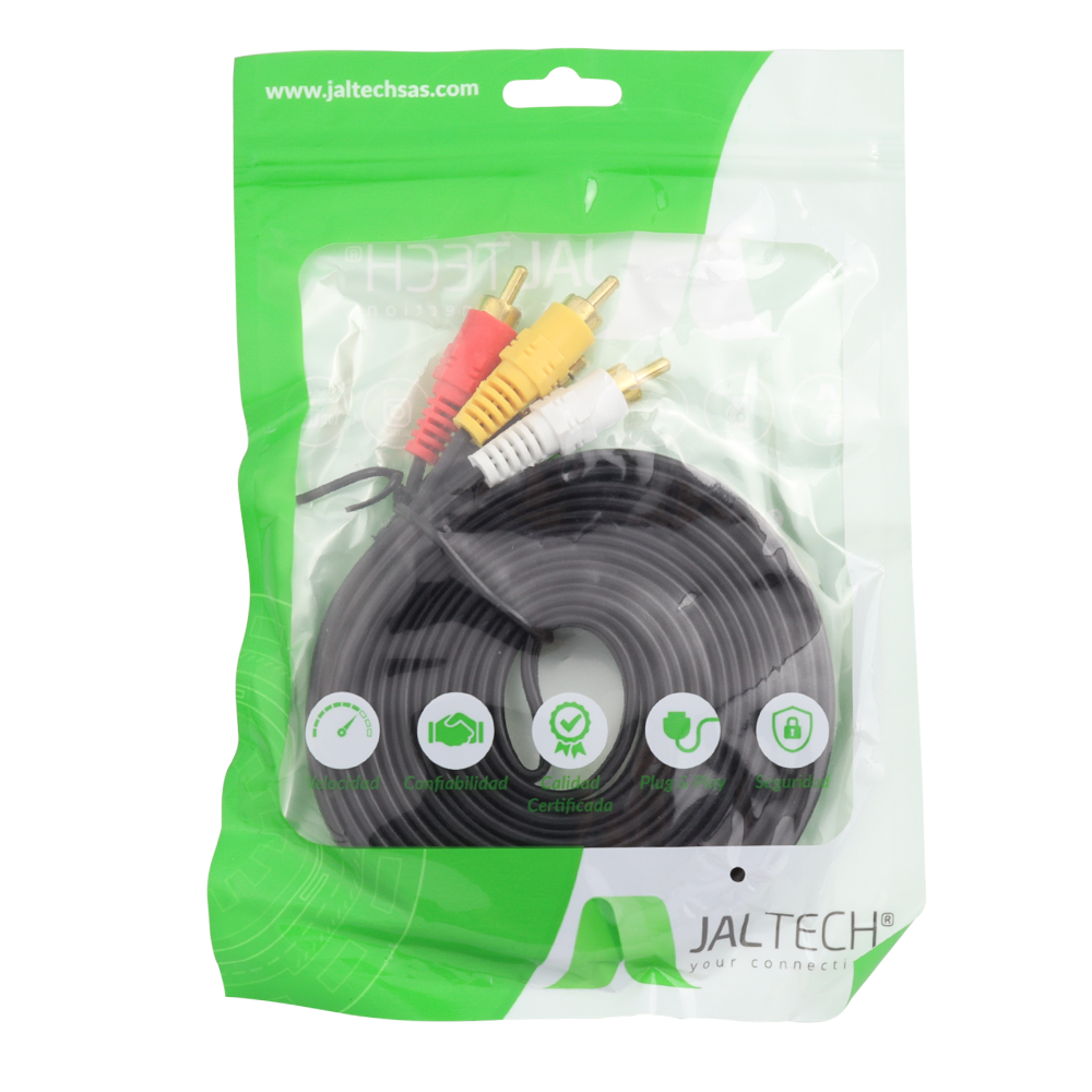 CABLE 3.5MM A 3 RCA MACHO 3MTR - Image 2