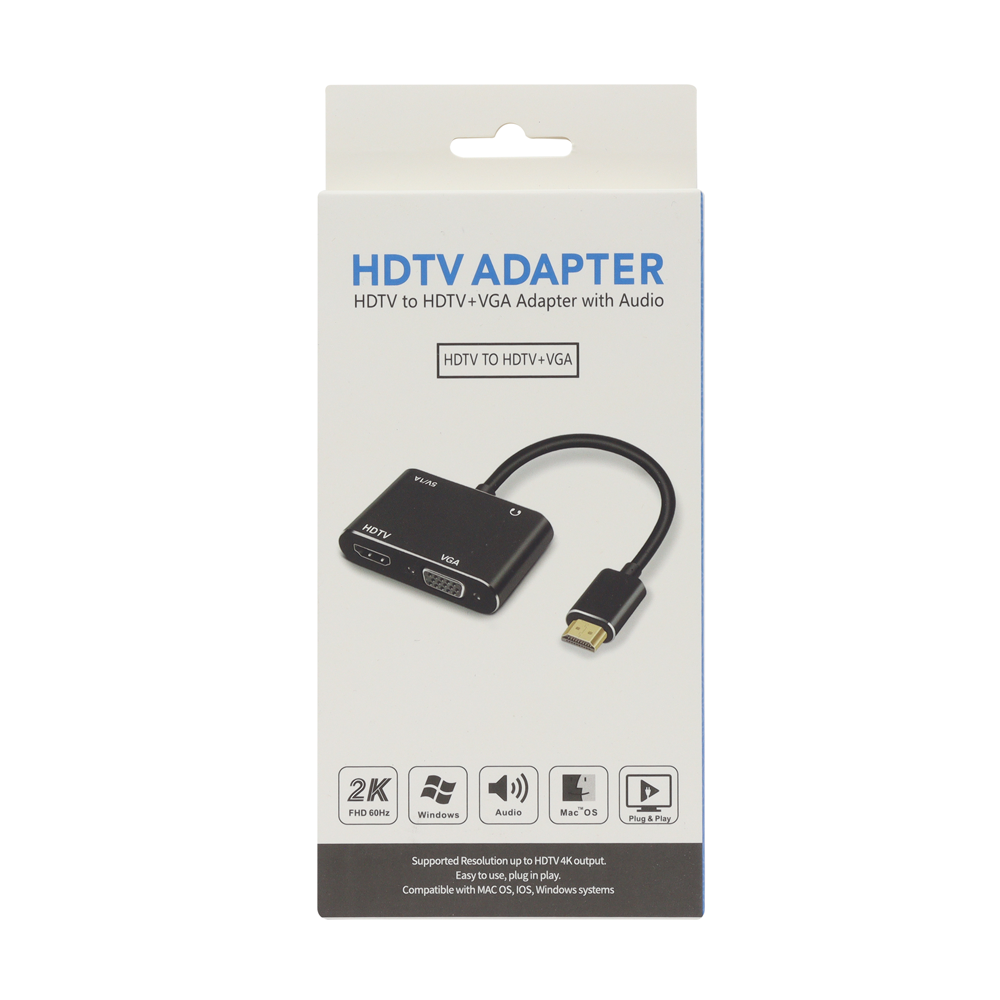 CABLE ADAPTADOR HDMI A HDMI + VGA - Image 6