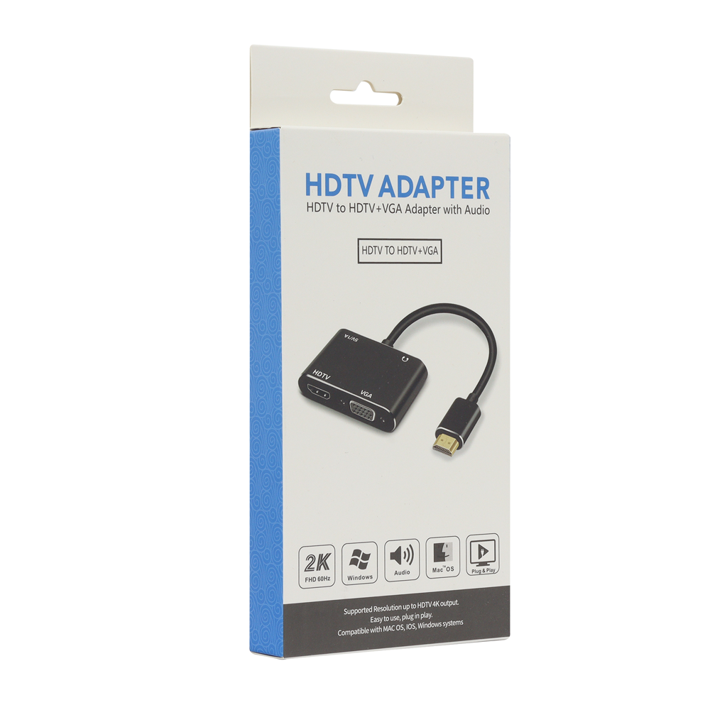 CABLE ADAPTADOR HDMI A HDMI + VGA - Image 7