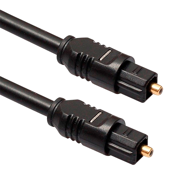 CABLE OPTICO DE AUDIO BLACK 1.8MTS