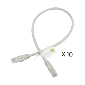 CABLE PATCH CORD CAT 6 CERTIF X 10 UNDS