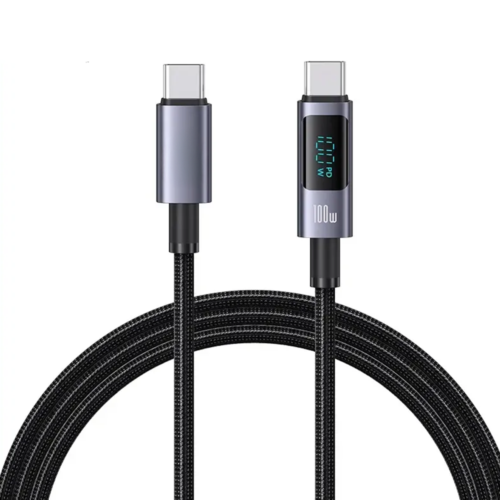 CABLE USB A TIPO C 100W LCD 1M