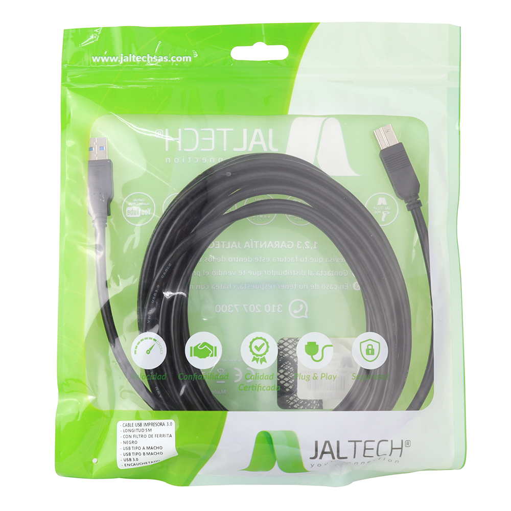CABLE USB IMPRESORA 3.0 3MTS - Image 3