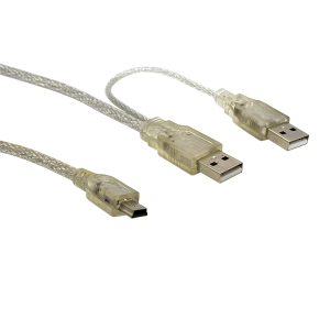 CABLE DOBLE USB A 5 PINES