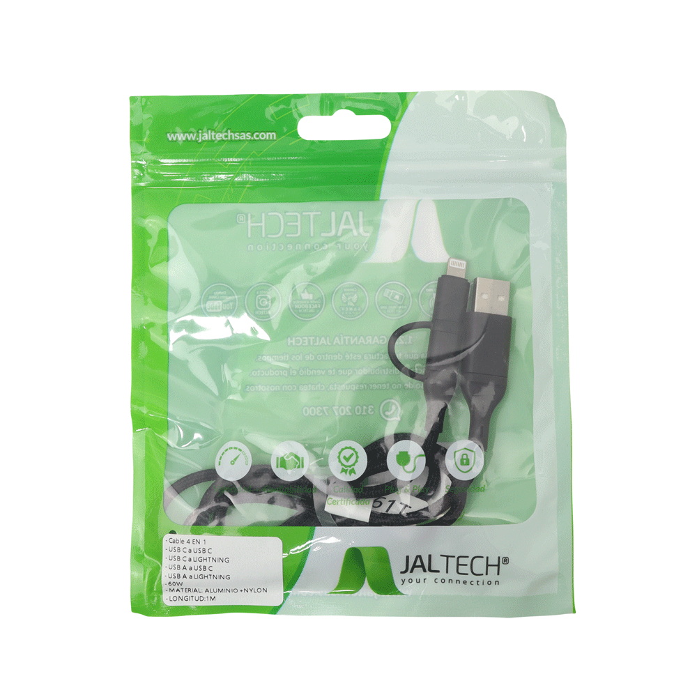 CABLE USB 4 EN 1 JAL-C4 - Image 7