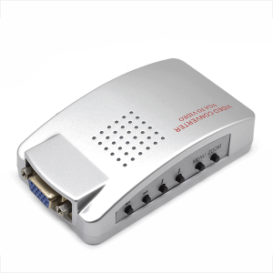 CAJA CONVERTIDORA VGA A S-VIDEO Y RCA