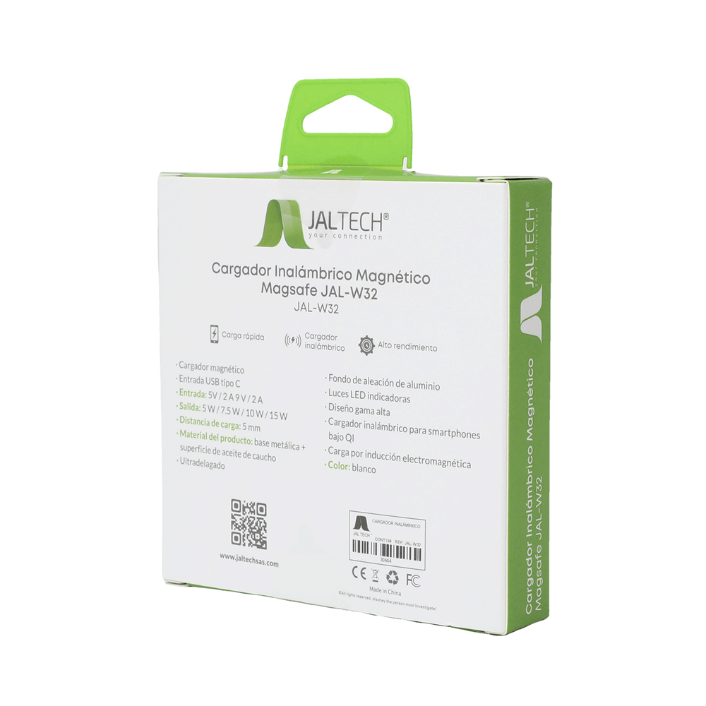 CARGADOR INALAMBRICO MAGNETICO MAGSAFE JAL-W32 - Image 3