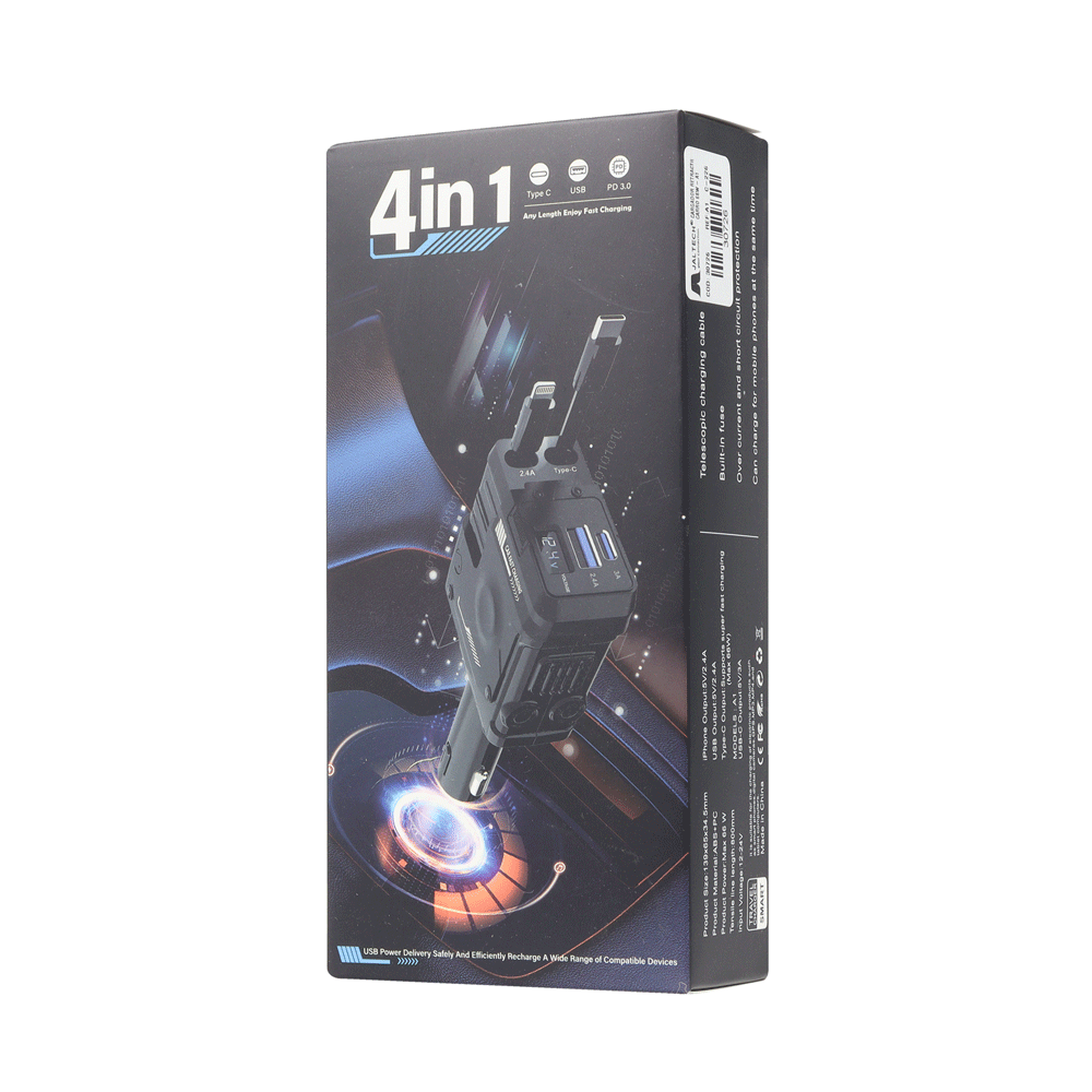 CARGADOR RETRACTIL CARRO 66W - Image 6