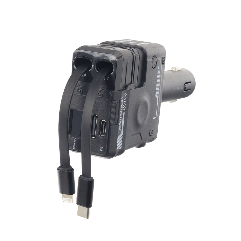 CARGADOR RETRACTIL CARRO 66W - Image 7