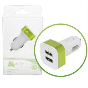 CARGADOR USB CARRO 3.1A JAL TECH