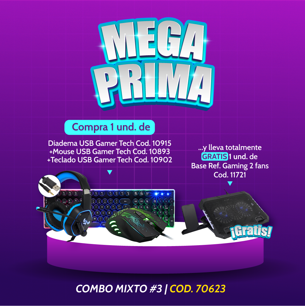 COMBO 3 MIXTO JUNIO MEGAPRIMA