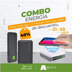 COMBO ENERGÍA CON 40% DE DESCUENTO