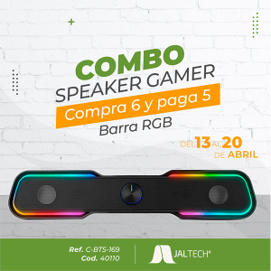COMBO 3 SPEAKER GAMER COMPRE 6 PAGA 5