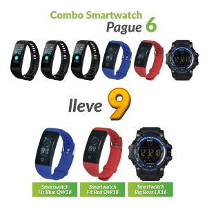 COMBO SMARTWATCH PAGUE 6 LLEVE 9