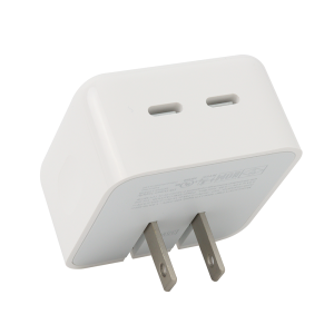 CONVERTIDOR DUAL USB TIPO C DE PARED