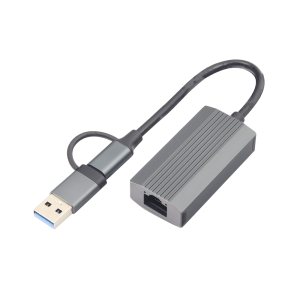 CONVERTIDOR USB Y USB C A GIGABIT RJ45