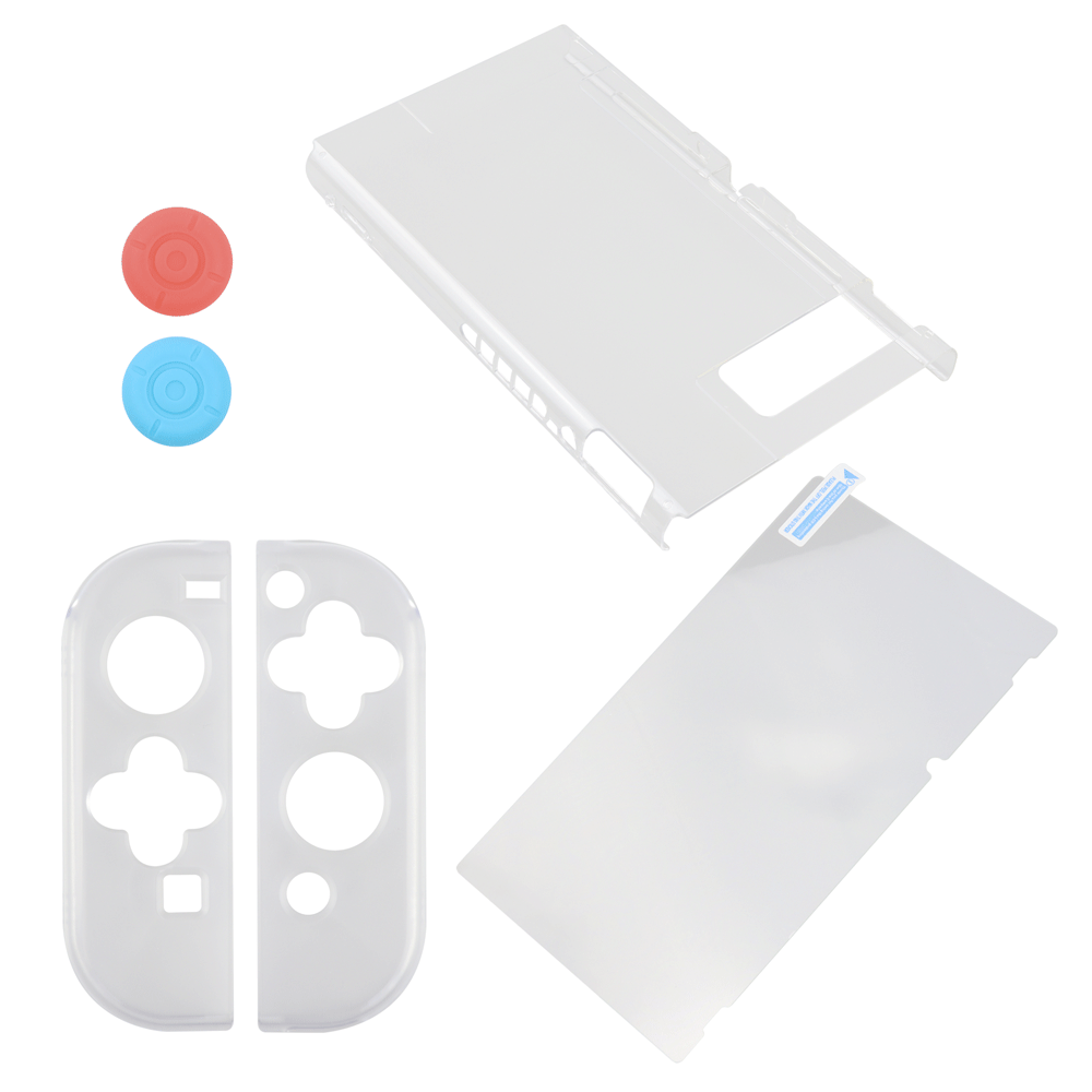 FUNDA PROTECTORA CRISTAL 6 EN 1 NINTENDO SWITCH - HSSW370