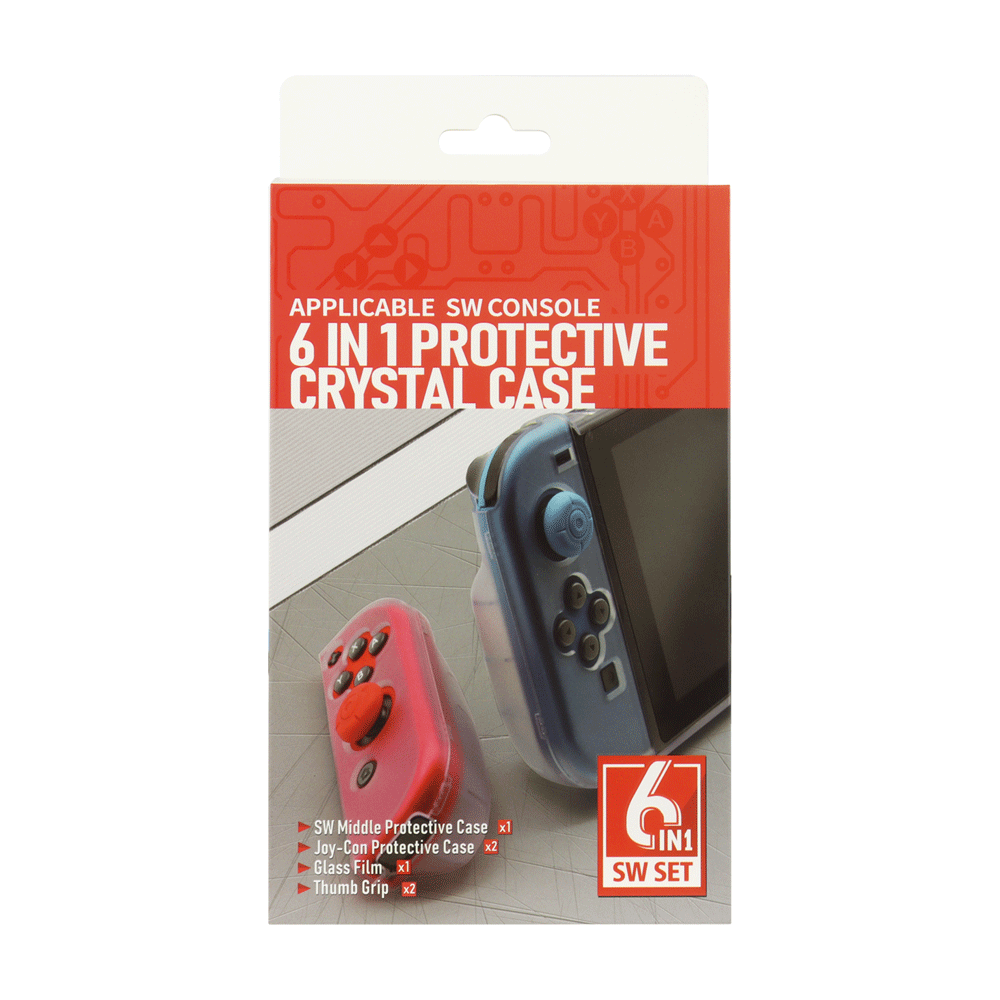 FUNDA PROTECTORA CRISTAL 6 EN 1 NINTENDO SWITCH - HSSW370 - Image 6