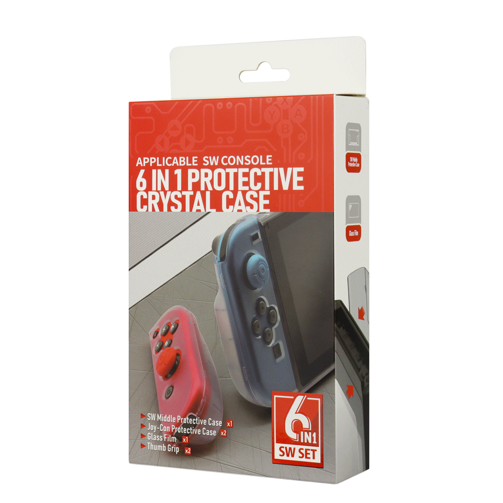 FUNDA PROTECTORA CRISTAL 6 EN 1 NINTENDO SWITCH - HSSW370 - Image 7