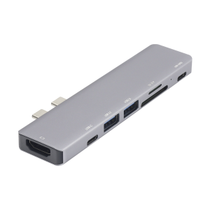 HUB USB TIPO C ADAPTADOR FIJO 7 EN 1