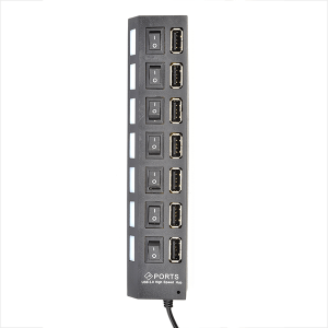 HUB USB 2.0 SWITCH LED X7