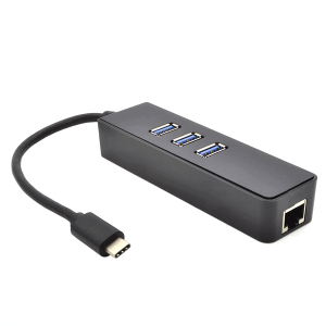 HUB USB 3.0 X3 TIPO C + RJ45