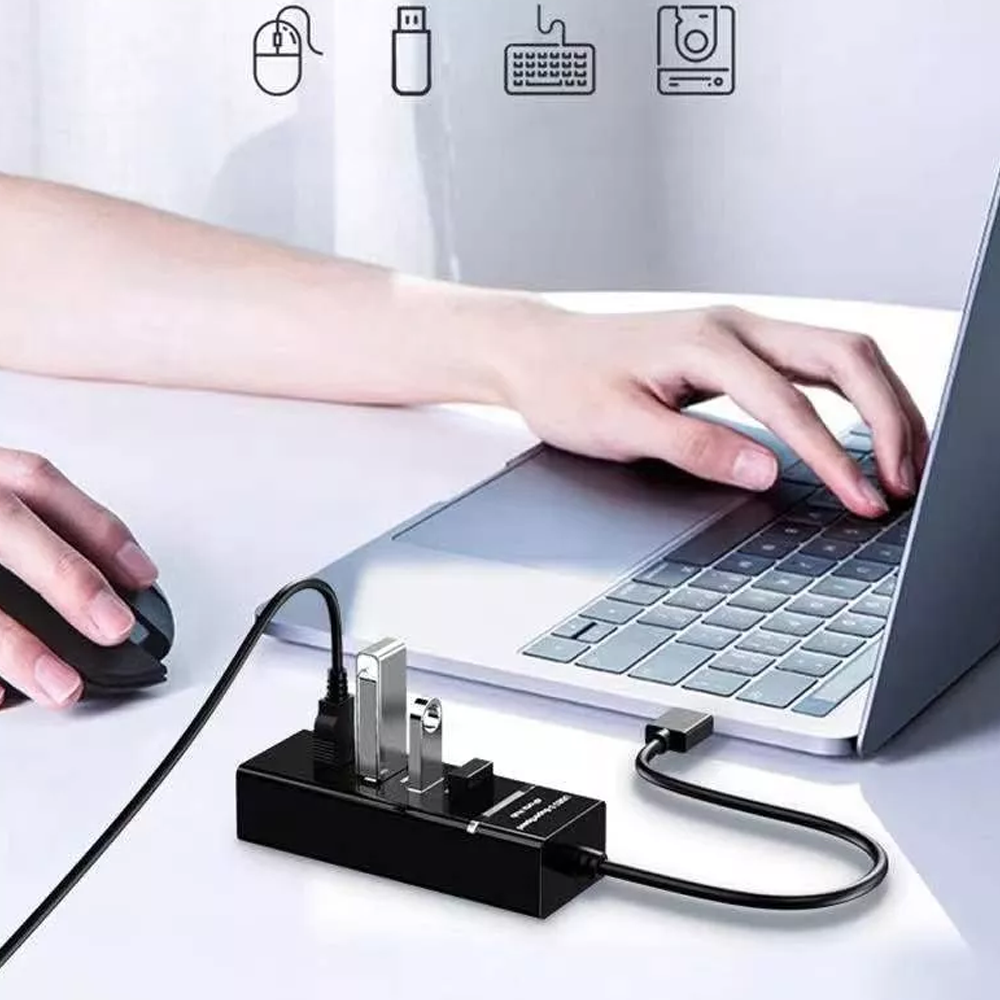 HUB USB 3.0 X4 PLUS - HUB-4A - Image 3