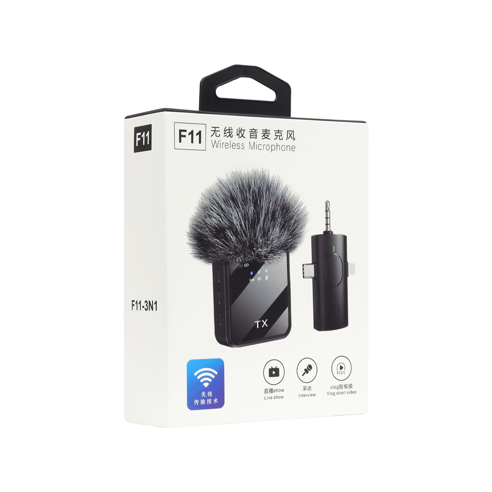 MICROFONO TX PELUDO 3 EN 1 - F11-3IN1 - Image 5