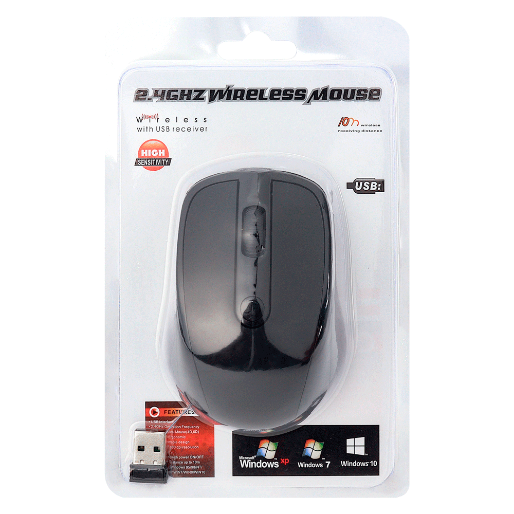 MINI MOUSE 2.4G BLACK W102 - Image 4