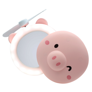 ESPEJO CON LUZ LED Y MINI VENTILADOR