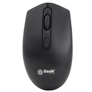 MOUSE INALÁMBRICO BASIK TECH NEGRO
