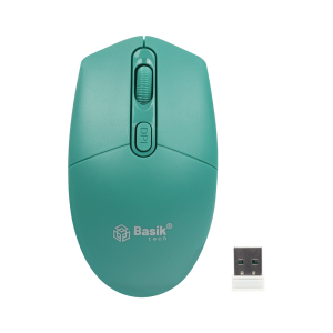 MOUSE INALAMBRICO BASIK TECH VERDE