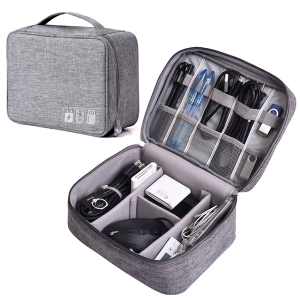 ORGANIZADOR GRIS DE TECNOLOGÍA