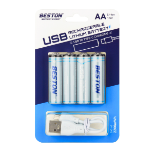 PILA RECARGABLE USB AA