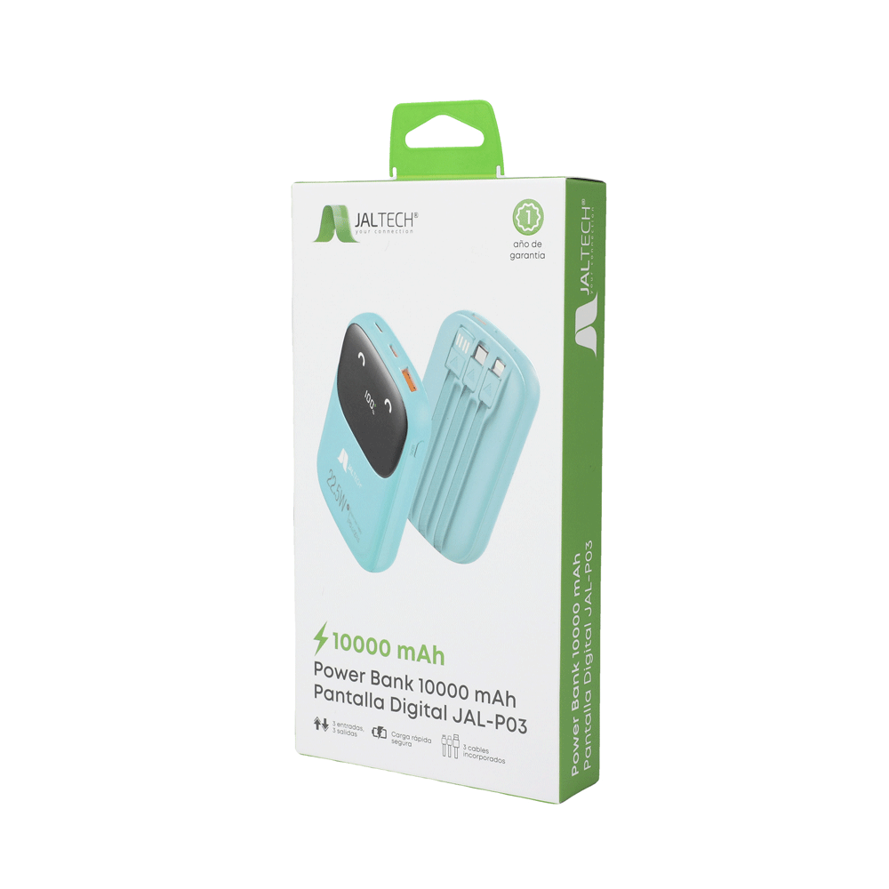 POWER BANK 10,000 mAh PANTALLA DIGITAL JAL-P03 - Image 5