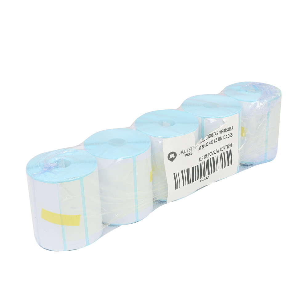 ROLLO ETIQUETAS IMPRESORA BT50*30-400 X5 UNDS