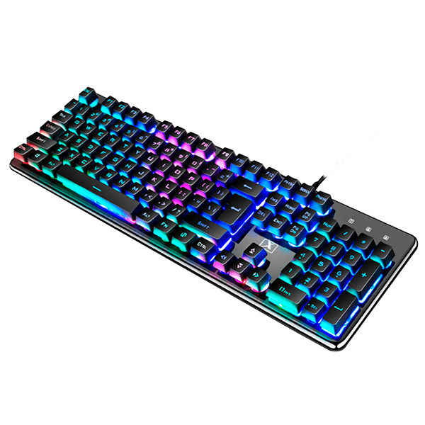 TECLADO USB RGB CRYSTAL